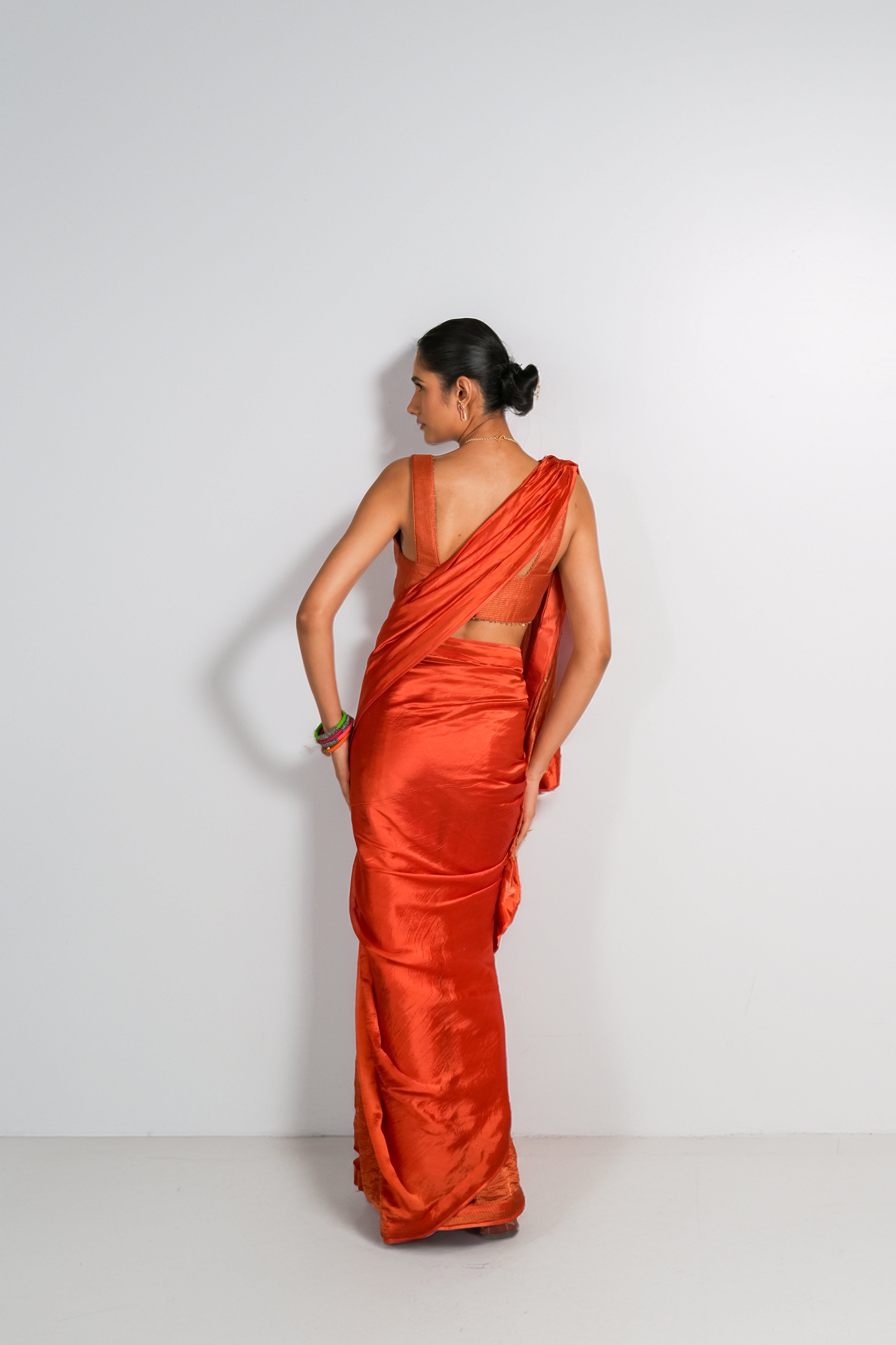 The Coin Edit | Orange Saree