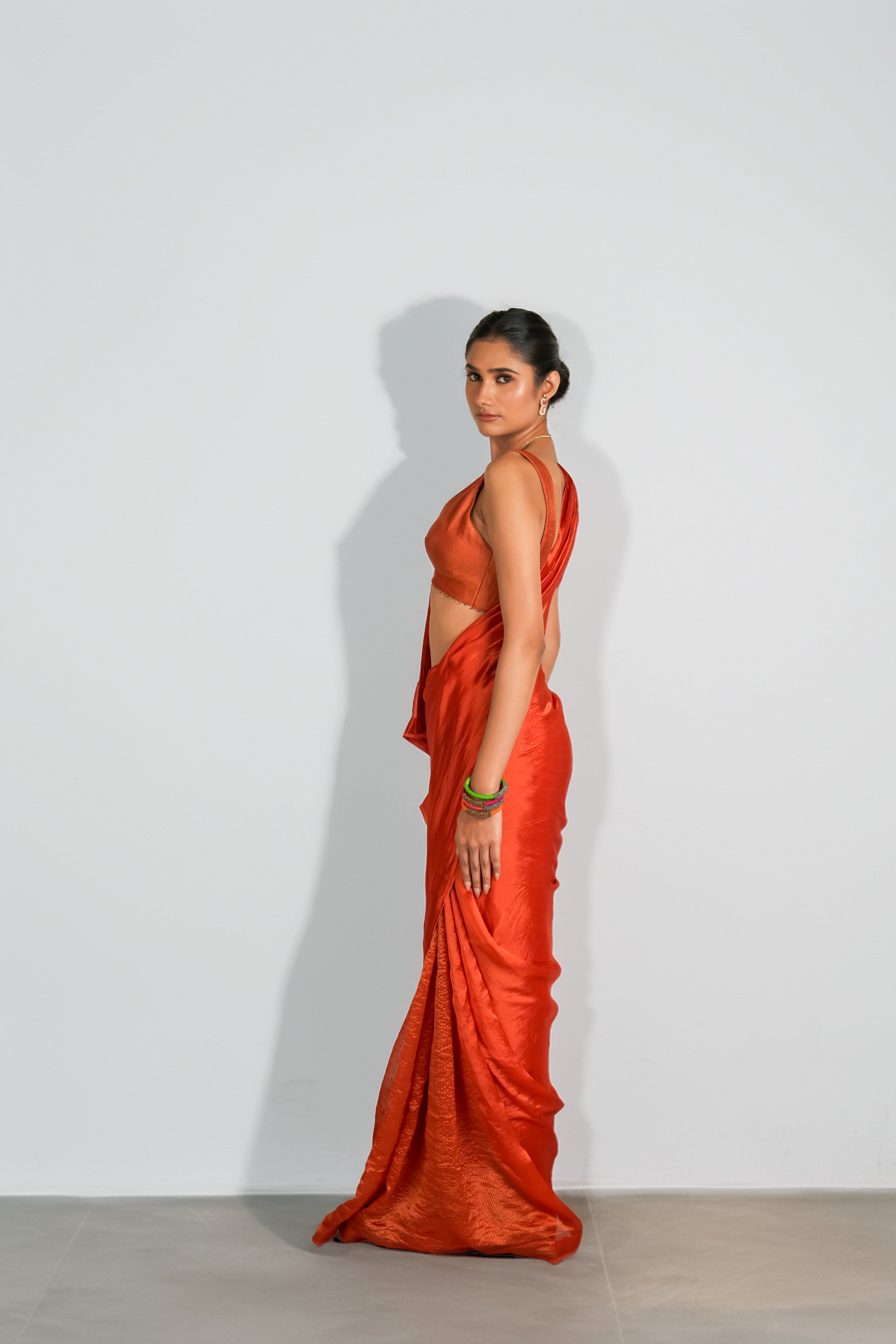 The Coin Edit | Orange Saree