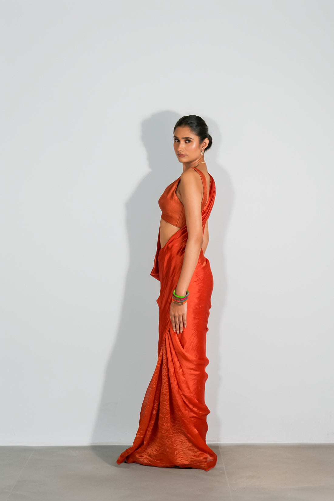 The Coin Edit | Orange Saree