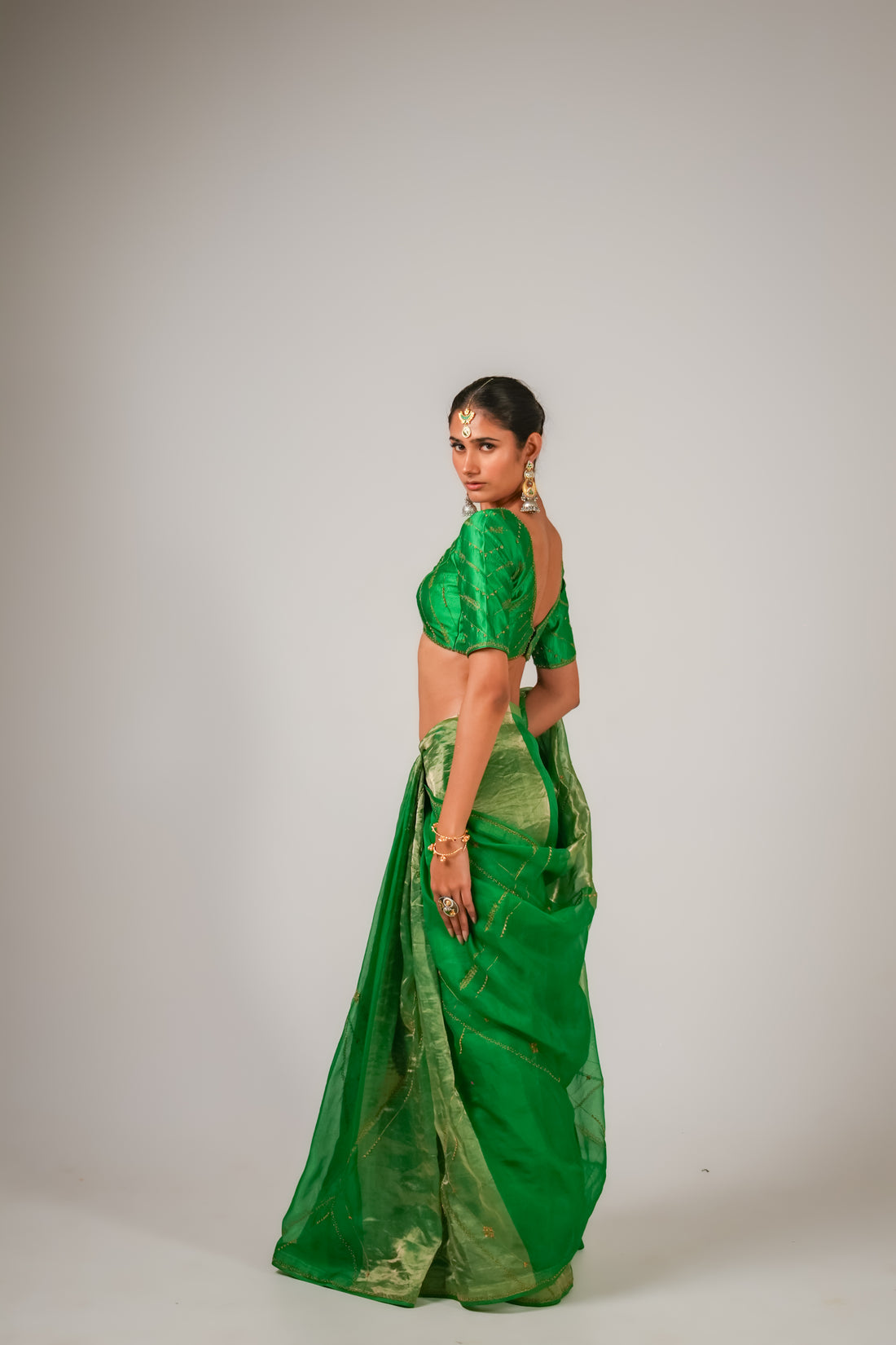 Lakeer | Green Saree