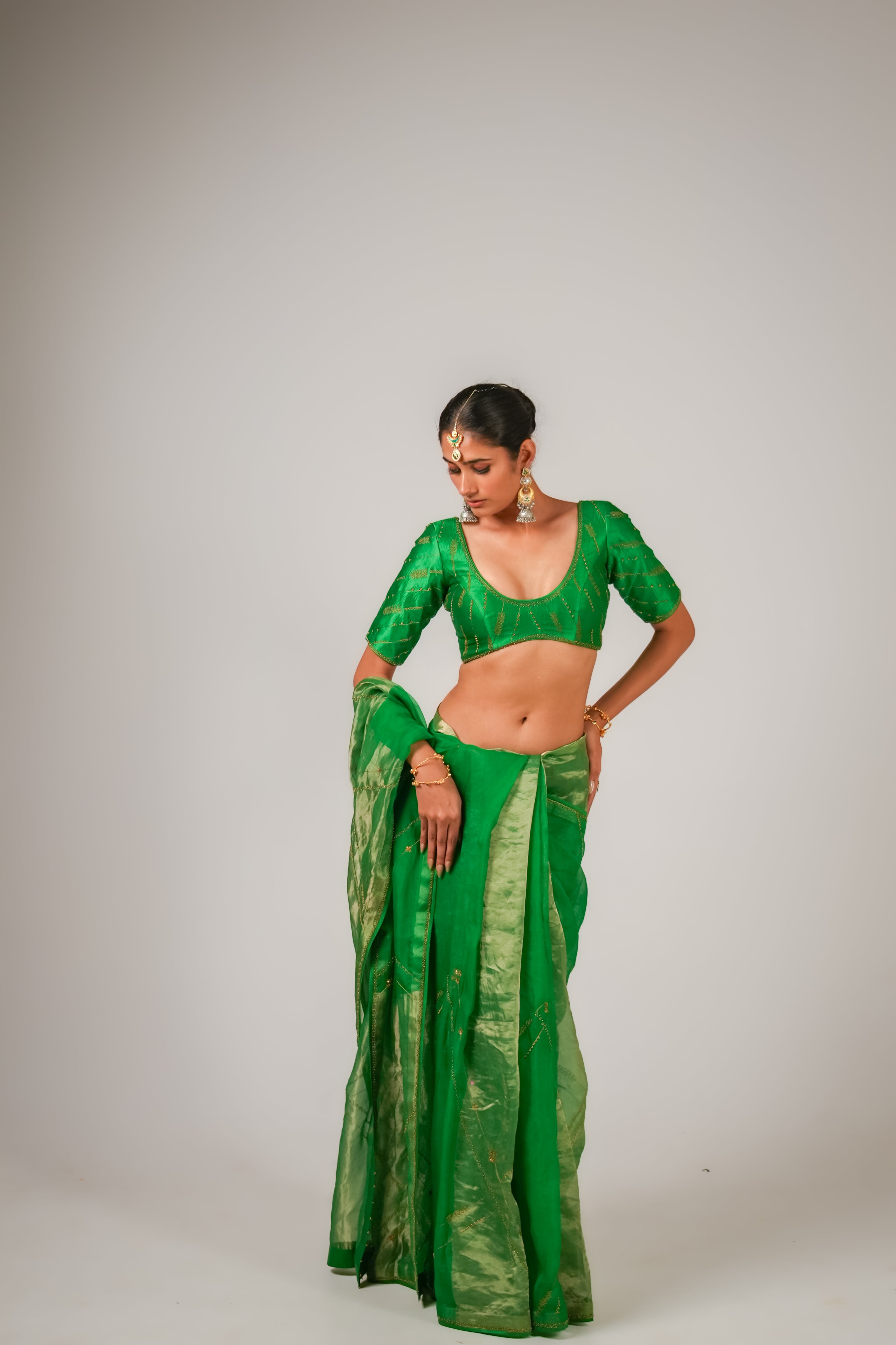 Lakeer | Green Saree