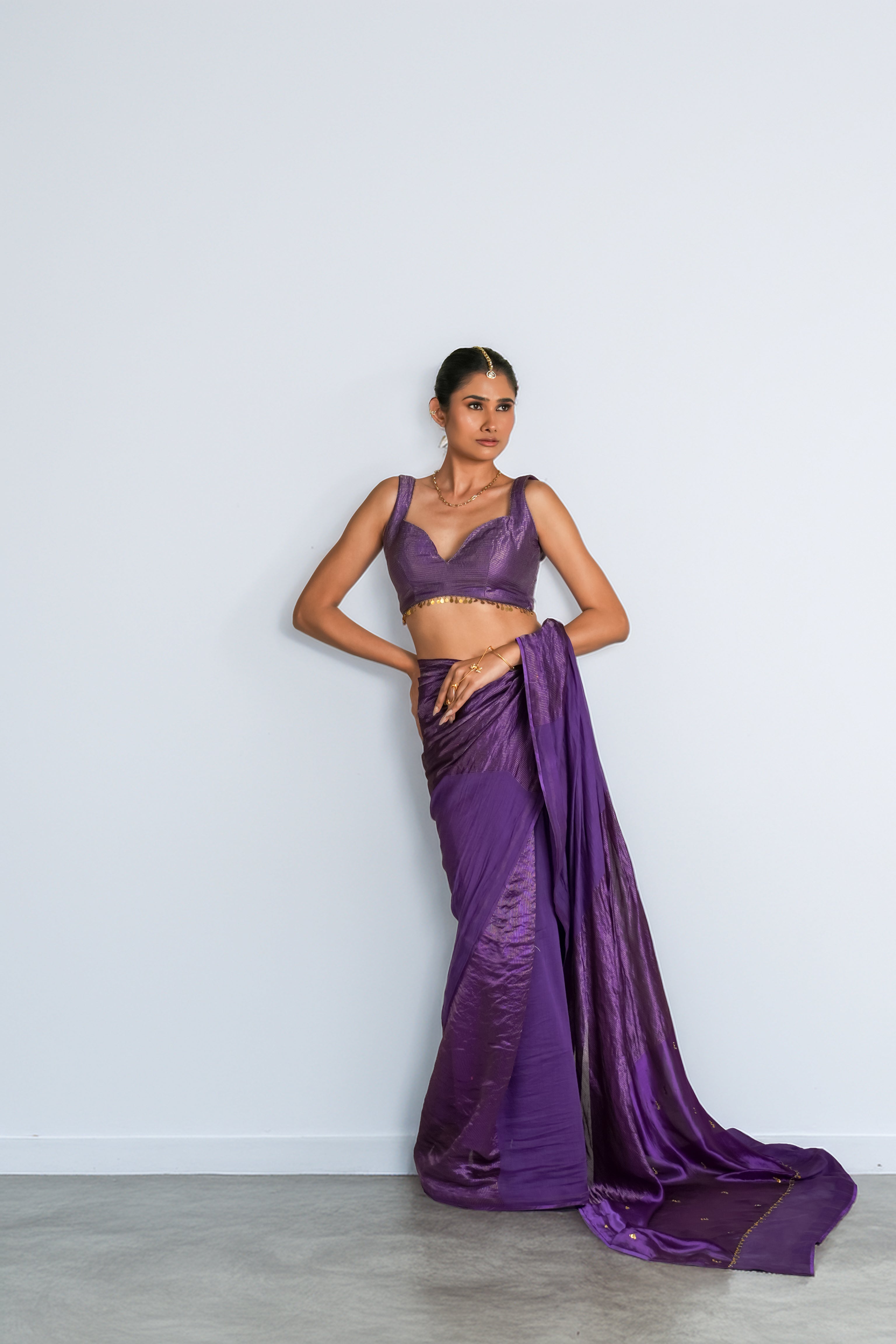 The Coin Edit | Purple Saree