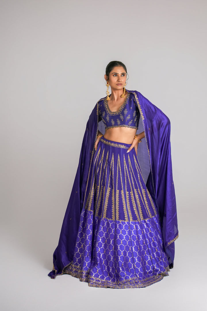 Lakeer | Purple Lehenga Set