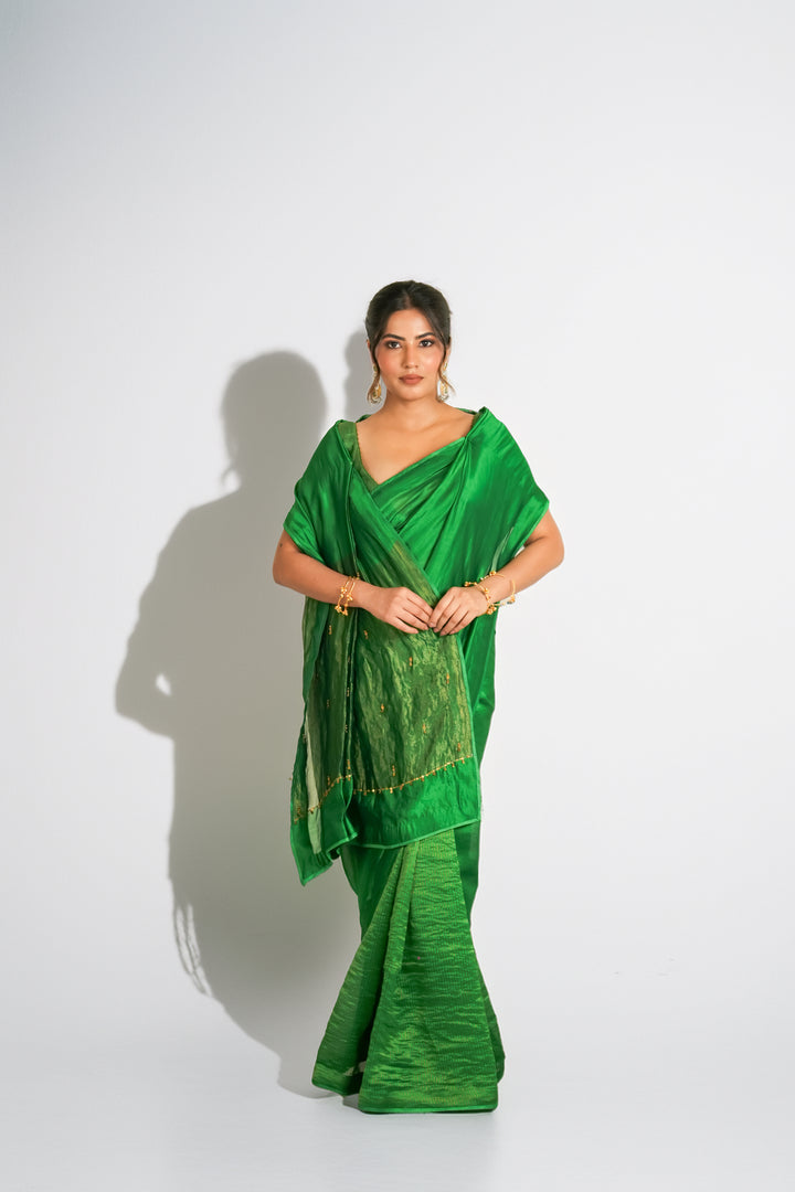 The Coin Edit | Green Saree