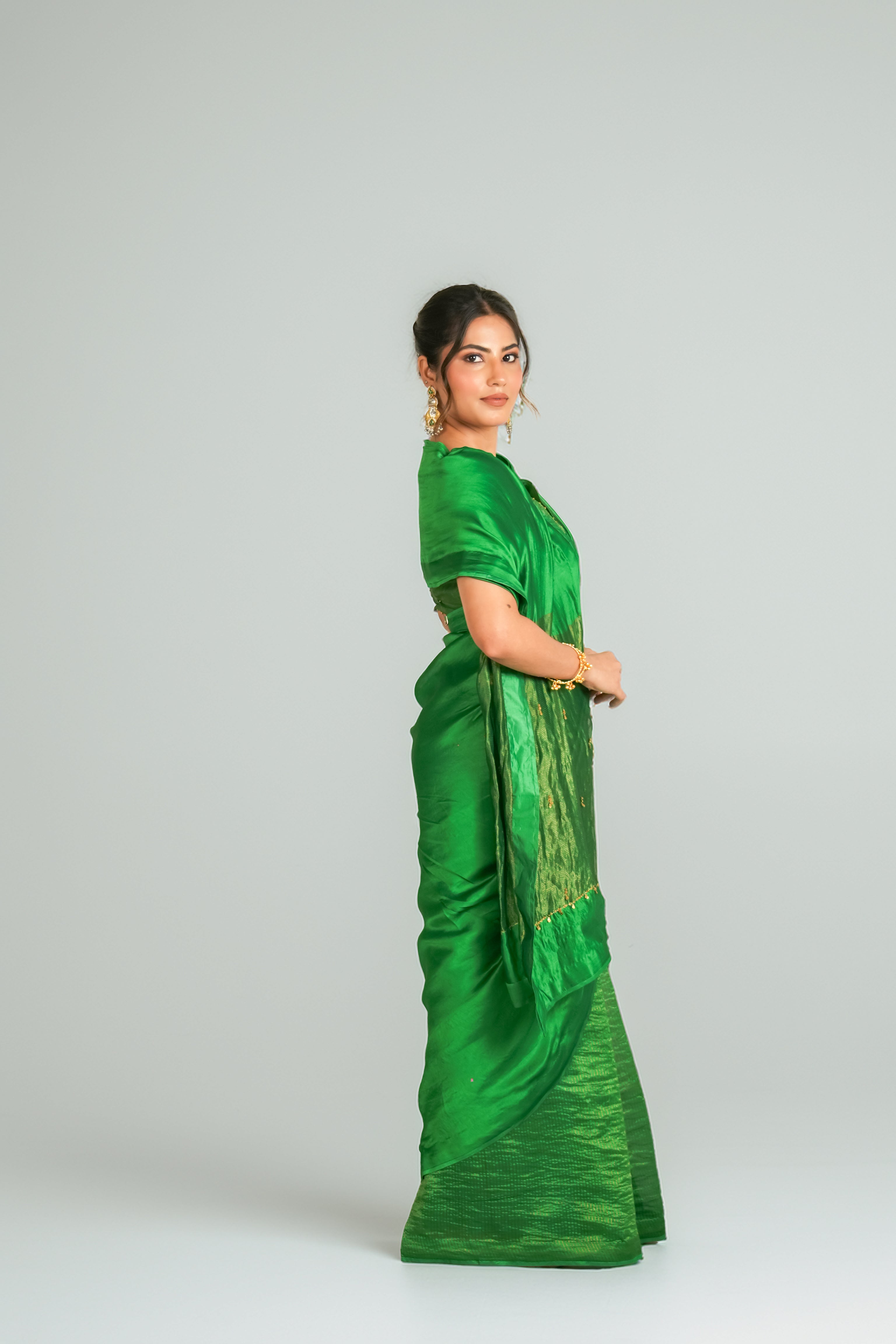 The Coin Edit | Green Saree