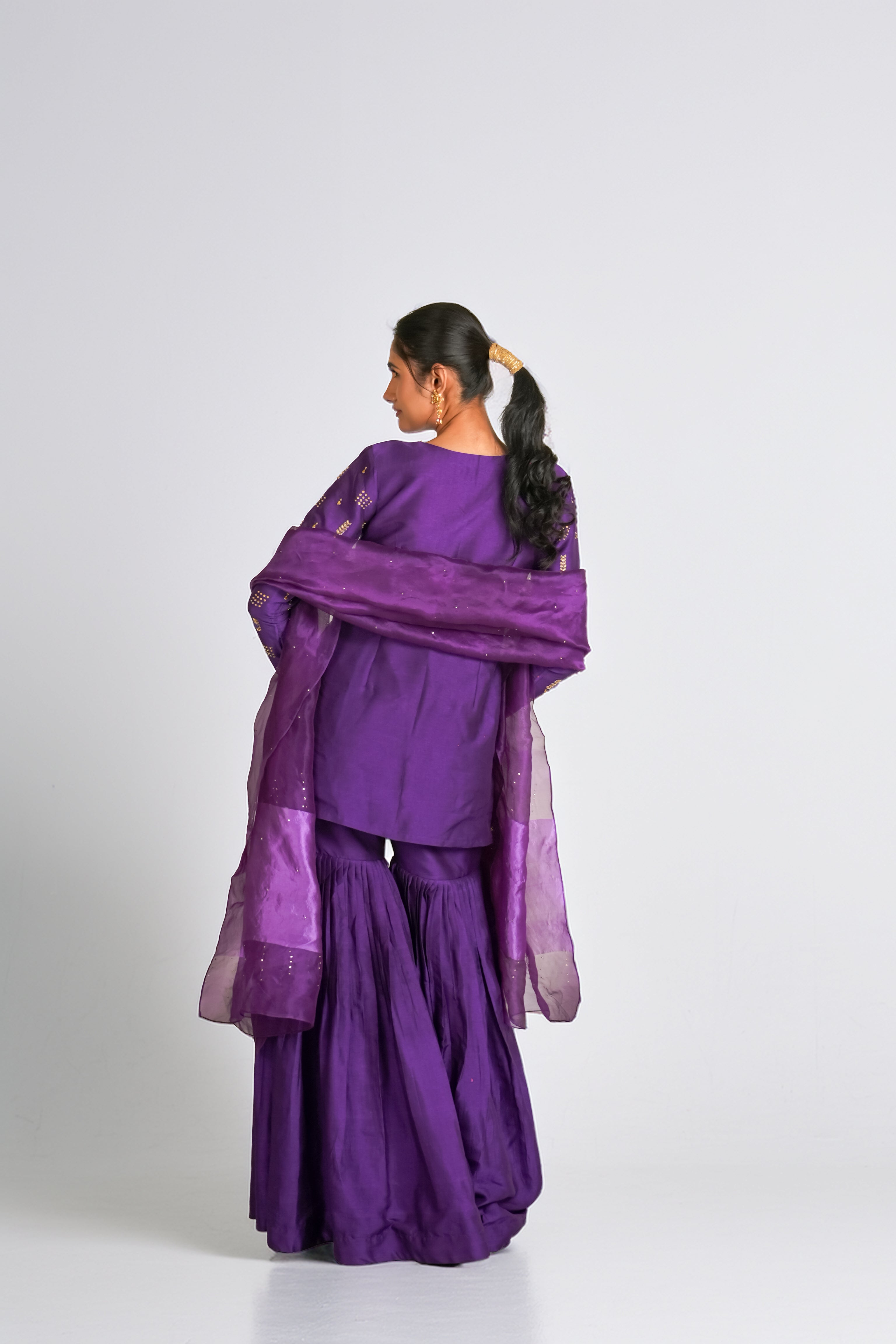 The Coin Edit| Purple Sharara Set