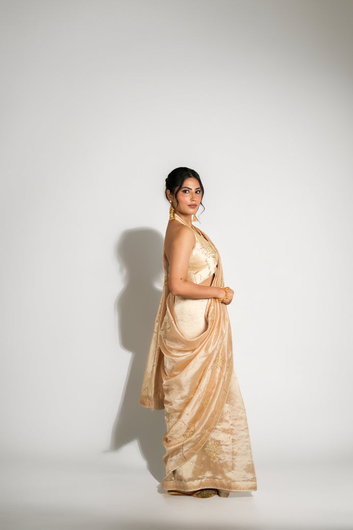 The Dagina| Off White Saree