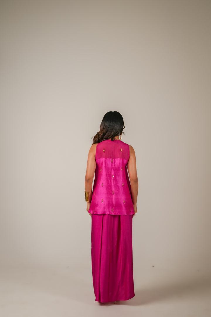 The coin edit | Pink Drape Skirt Set