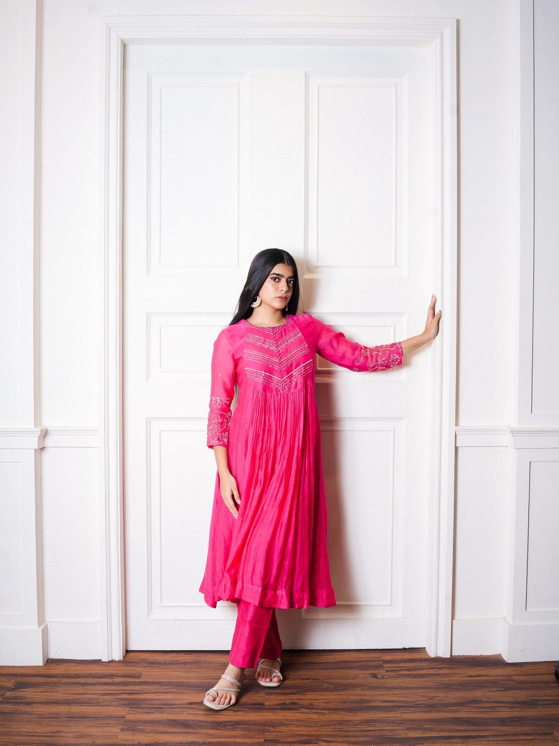 A-Line Flared Top with Pants.