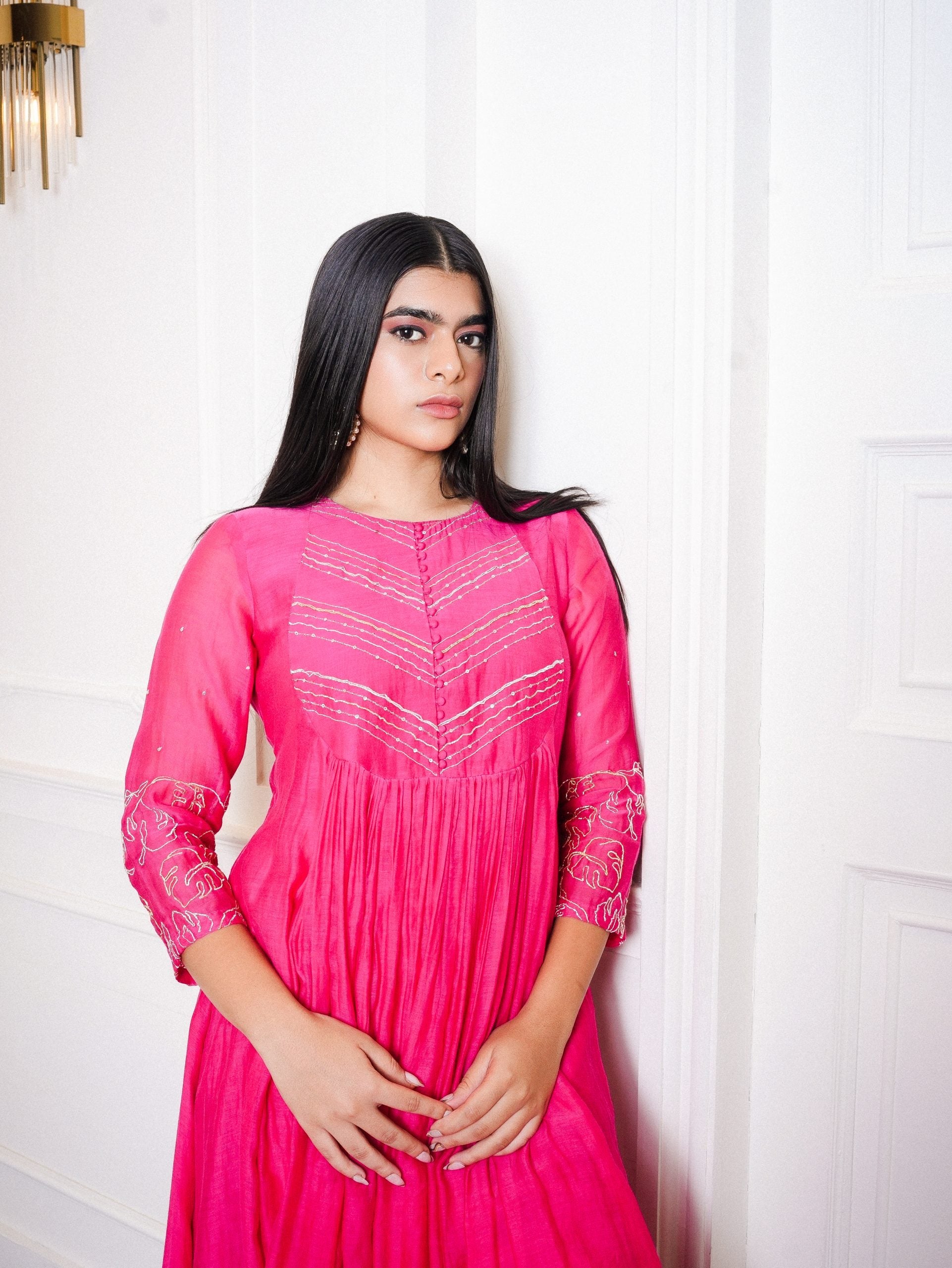 A-Line Flared Top with Pants.