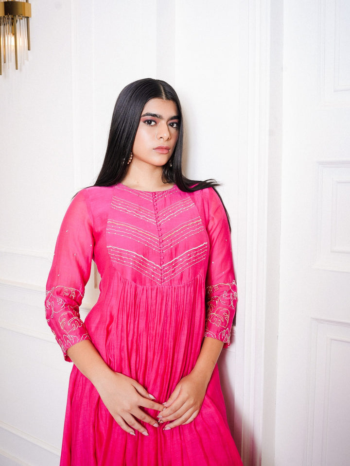 A-Line Flared Top with Pants.
