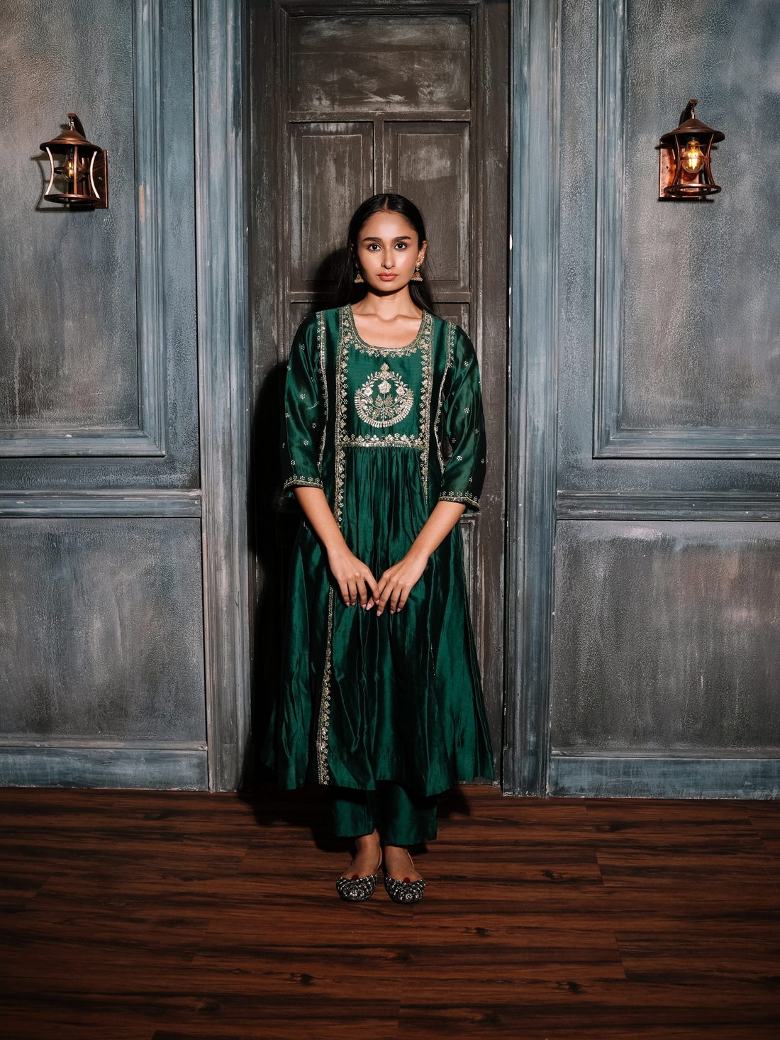 zardoshi work chanderi silk