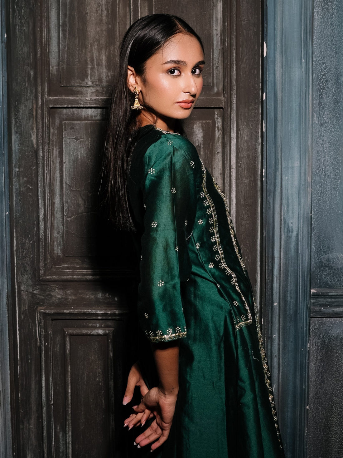 zardoshi work chanderi silk