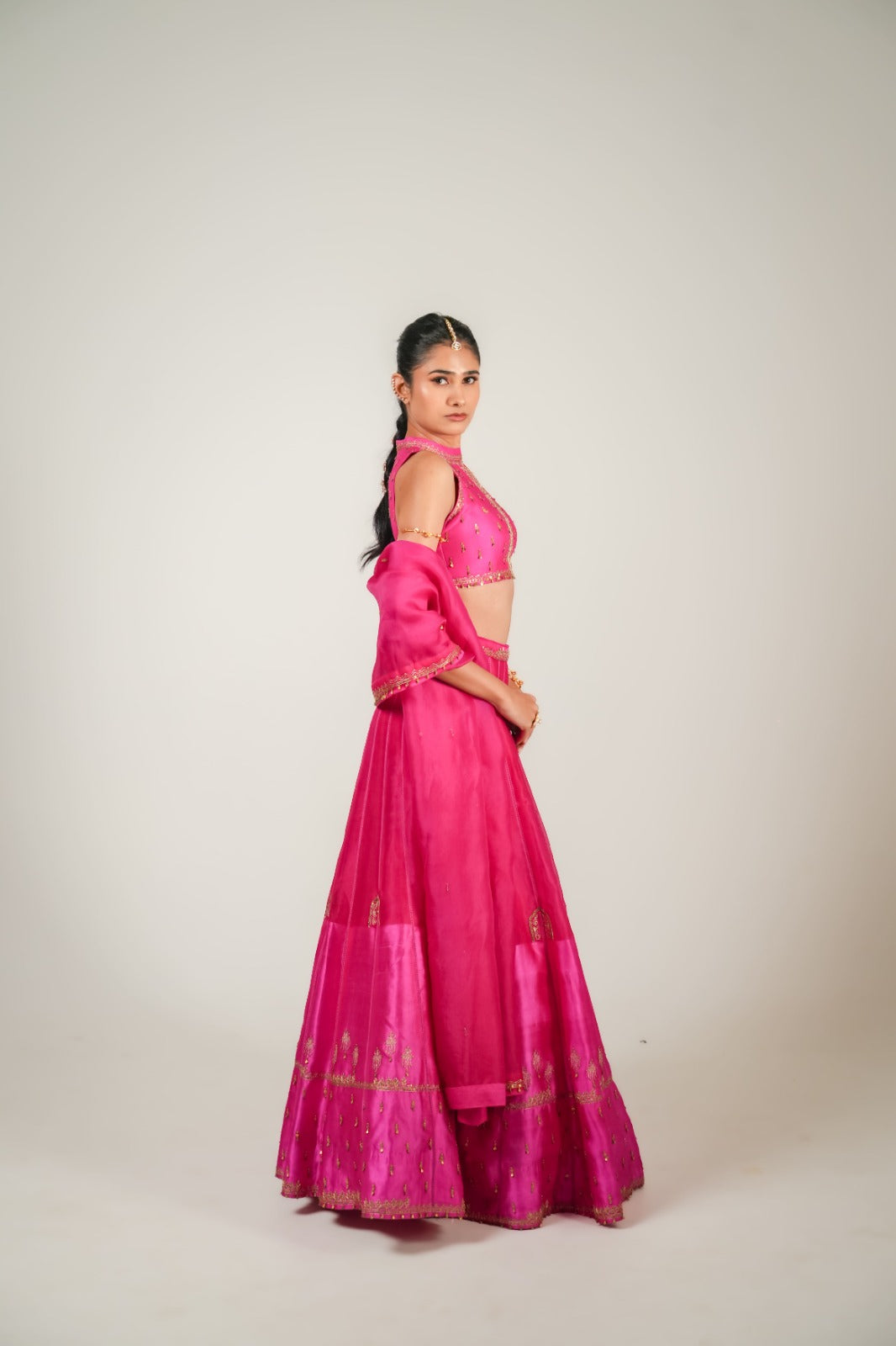 Lakeer| Pink Lehenga Set
