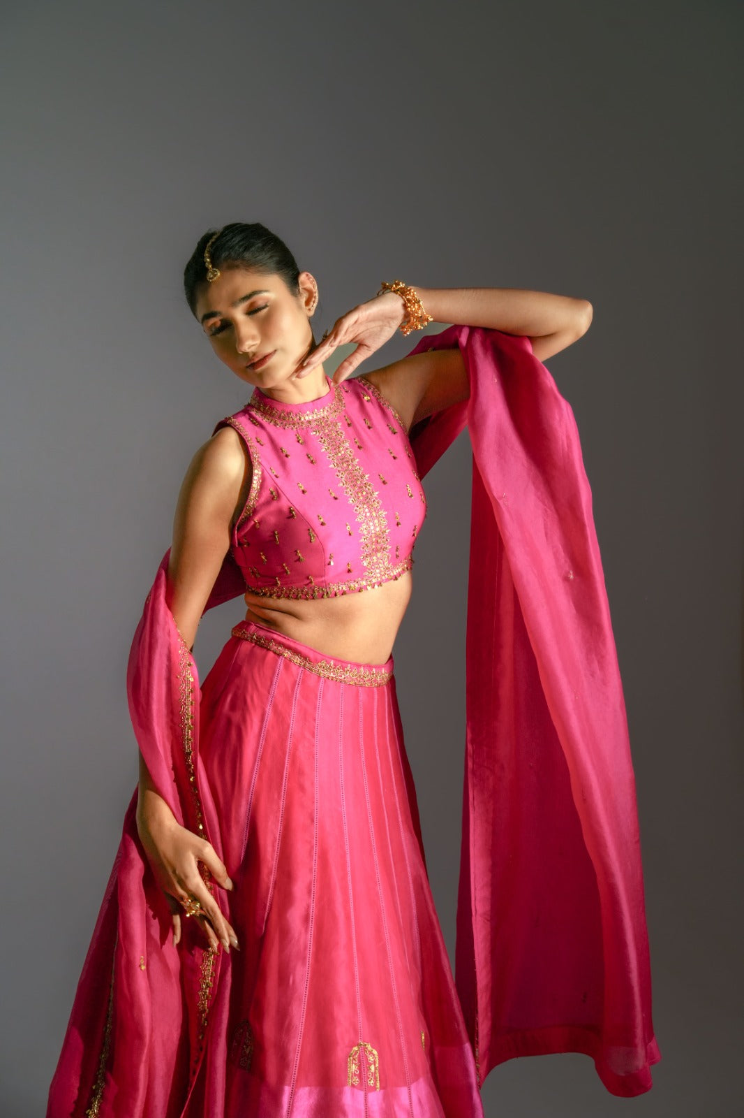 Lakeer| Pink Lehenga Set