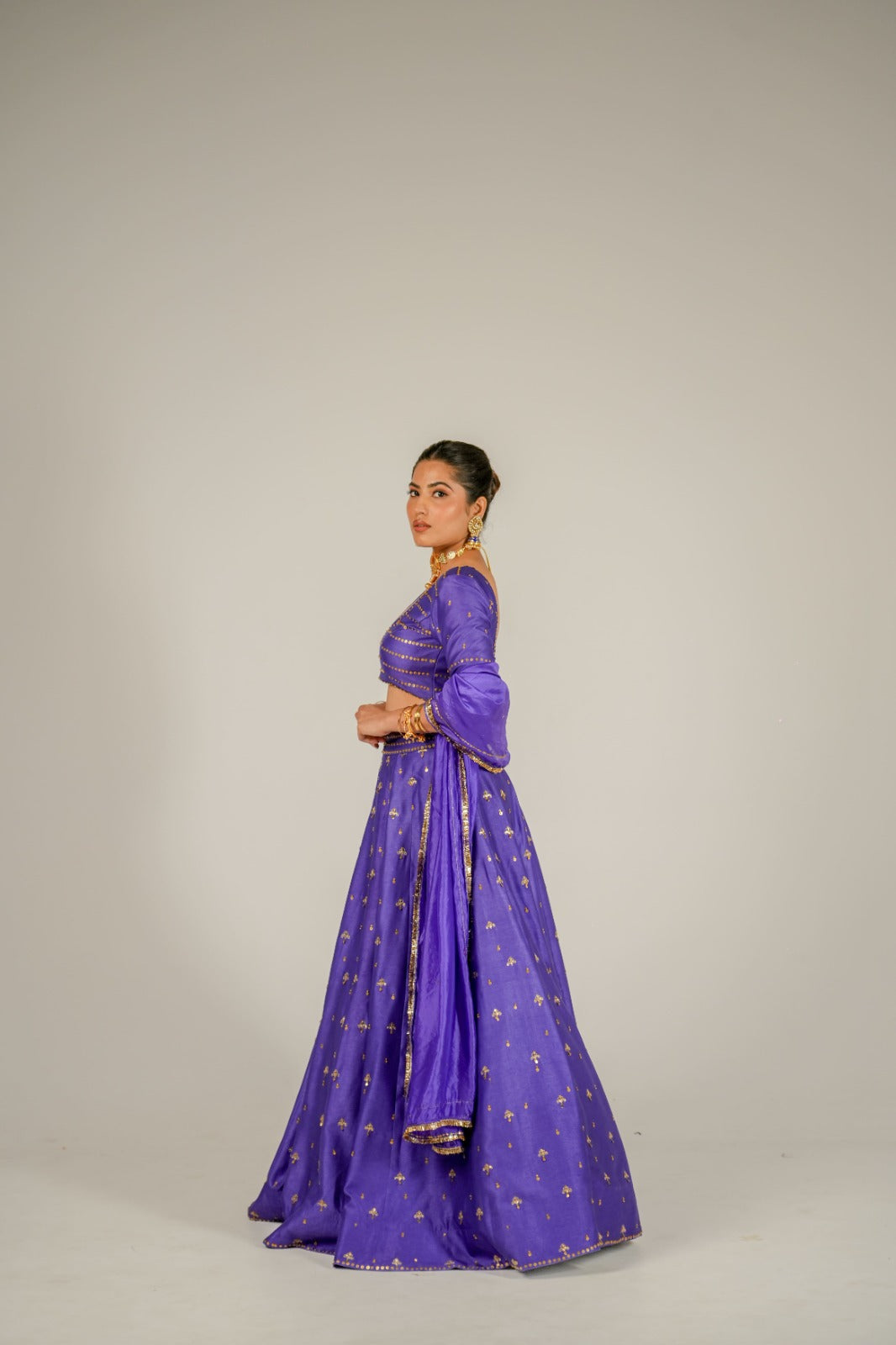 The Coin Edit | Purple Lehenga Set