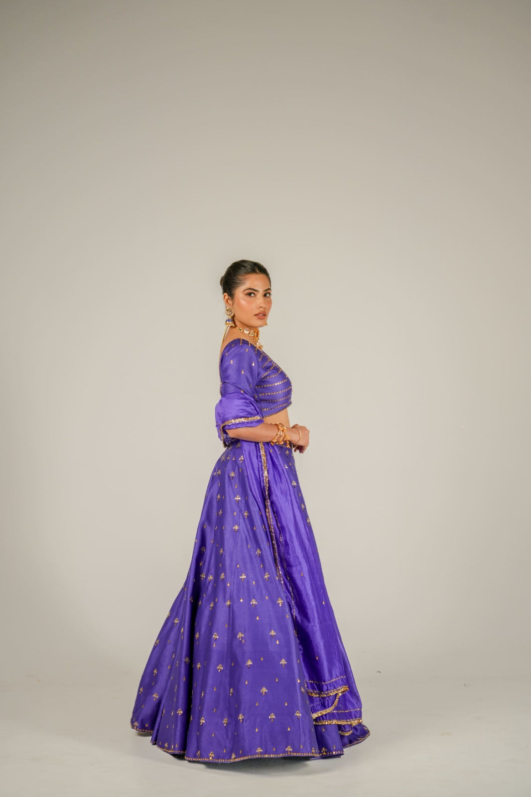 The Coin Edit | Purple Lehenga Set