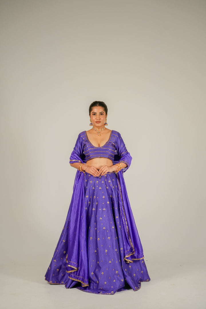 The Coin Edit | Purple Lehenga Set